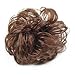 SODIAL(TM) Long Curly Brown Hair Wig Ponytail Holder Scrunchie Hairpiece