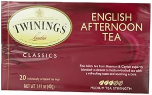 Twinings English Afternoon Tea, Tea Bags, 20-Count, 1.41 oz. Boxes (Pack of 6)