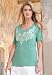 Jessica London Plus Size Embroidered Tee