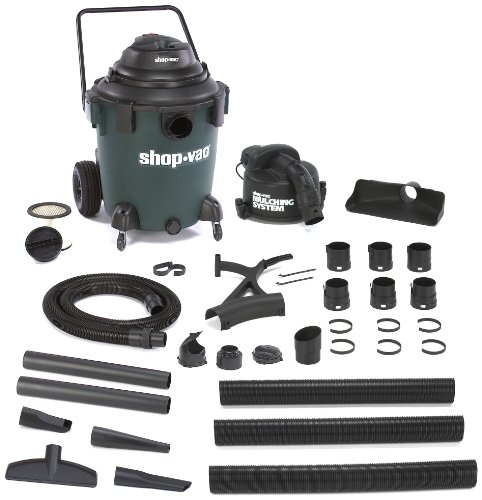 ShopVac 9639000 6.5Peak Horsepower Mulcher Yard Vacuum System 32Gallon