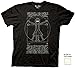 Rick and Morty Glow In The Dark Vitruvian Rick T-shirt - Black, X Large