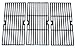Music City Metals 66123 Gloss Cast Iron Cooking Grid Replacement for Select Gas Grill Models by Centro, Charbroil and Others, Set of 3