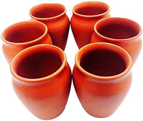 Set of 6,Modern Designs Coffee /Water /Chai Mug - for Hot or Cold Beverages Handmade From India - CHRISTMAS GIFT