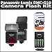 Flash Kit For The Panasonic Lumix DMC-G10 12.1 MP Digital Camera Includes Vivitar DF-293 TTL LCD Bounce Zoom Swivel DSLR AF Flash + 4AA High Capacity Rechargeable NIMH Batteries And AC/DC Rapid Charger + Clear LCD Screen Protectors