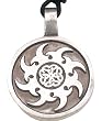 Celtic Sun Irish Knot Star Real Pewter Pendant Necklace