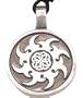 Celtic Sun Irish Knot Star Real Pewter Pendant Necklace
