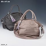 TOPModel Umhängetasche Handtasche hellbraun 36x48