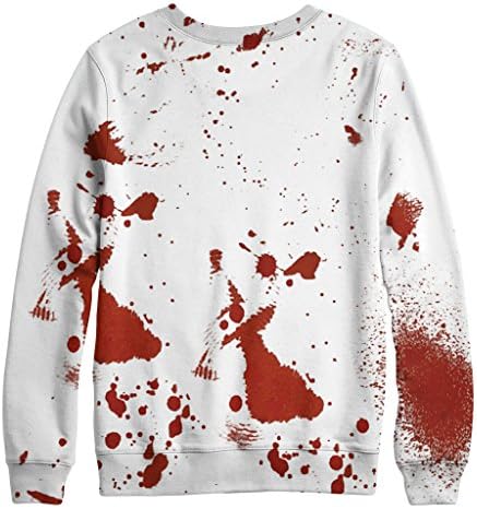 Yingfina Unisex Men's Women's 3D Printed American Psycho Crew Cotton Sweatshirts Long Sleeved Shirts