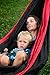 Double Camping Hammock - Lightweight Portable Nylon Parachute - Best for Hiking, Backpacking, Travel, Outdoors, Beach, Yard - Includes Rope, Aluminum Carabiners, and Tree Protectors