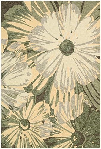 Rug Squared Melbourne Indoor/Outdoor Area Rug (MEB19), 5-Feet by 7-Feet 6-Inches, Kiwi