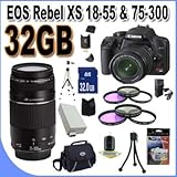 Canon EOS Rebel XS 10.1MP Digital SLR Camera with EF-S 18-55mm f/3.5-5.6 II ....