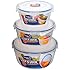 Lock/& Lock Food Storage 3 Bowl Nestable Set
