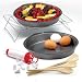Baker's Secret 2 Piece 9 Inch Non-Stick Cake Pan Set with Bonus Baking Accessories Set