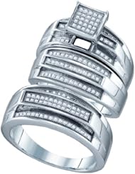 0.44CTW DIAMOND FASHION TRIO SET