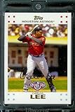2007 Topps Opening Day #88 Carlos Lee Houston Astros - Mint Condition - Shipped in Protective Display Case !