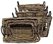 Country Rattan Rectangle Baskets Set / 3 L-25" X 15.5" x 14"