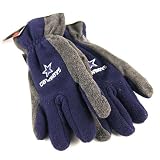 NFL Dallas Cowboys 2-tone Blue Middle / Gray Fleece Thinsulate Gloves