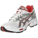 ASICS Women's GEL-Cumulus 10 Running Shoe, White/Steel Grey/Red