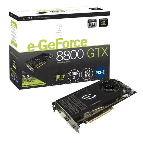 eVGA e GeForce 8800 GTX 768 MB PCI Express Graphics Card 51%2BxdxAZ%2BTL eVGA e GeForce 8800 GTX 768 MB PCI Express Graphics Card