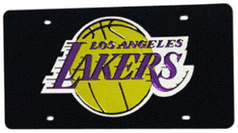 Los Angeles Lakers Primary Logo License Plate Cover (Black)