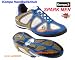  Kempa Handballschuh "SPARK MEN" Upper Kage:Composite-Konstruktion, dies bedeutet Sandwich-Bauweise 
aus technischer PU-Folie, welche mit Mesh laminiert und zus�tzlich mit EVA verpresst wurde. Dies 
verleiht dem Spark einen unverwechselbaren technischen Look, sowie eine verbesserte Stabilit�t und 
Abriebseigenschaften. Der Schuh ist im Doublelasting-Verfahren hergestellt. Gen�hte 2D Mesh-Eins�tze 
sorgen f�r gute Atmungsaktivit�t. Integrierte PU �sen in der Schn�rleiste leiten den Zug auf beide 
Streben des Kages. Ein gespritzter PU Rahmen im Fersenbereich unterst�tzt zus�tzlich die Stabilit�t 
des Fu�es im Schuh.Insole Kage:Herausnehmbare anatomisch geformte Einlegesohle mit 
Bel�ftungs�ffnungen im Bereich des Fu�gew�lbes zur Verbesserung der LuftzirkulationMidsole 
Kage:Leichter und langlebiger EVA-Keil mit verst�rkendem PU Rahmen zur besseren Torsionskontrolle. 
Flexkerben im Vorfu�bereich erm�glichen ein anatomisches Abrollen des Fu�es. Ein zus�tzlicher 
au�enliegender EVA- Keil nimmt schon fr�h einen Teil der Sto�energie auf.Outsole Kage:Wabenstruktur 
bietet Halt in alle Richtungen, Flexzonen, transparente PU-Mittelfu�st�tze mit Hinterglasdruck, 
optimierte Kantenradien f�r festen Stand und leichtes Abrollen, rutschfeste, mehrfarbige 
Kautschuksohle. Non Marking! 