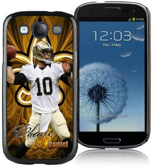 WOWCASE New Orleans Saints Chase Daniel NFL Samsung Galaxy S3 Rugged Case, NFL Samsung S3 case for Sport Fan-Christmas Gift