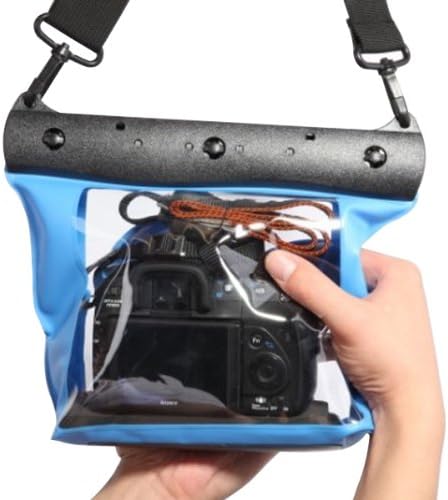 Tteoobl 20m Underwater Waterproof Bag Case Dslr SLR Canon 5d III 5d2 7d 60d 650d Nikon D700 (Blue)