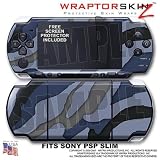 Camouflage Blue WraptorSkinz Skin and Screen Protector Kit fits Sony PSP Slim