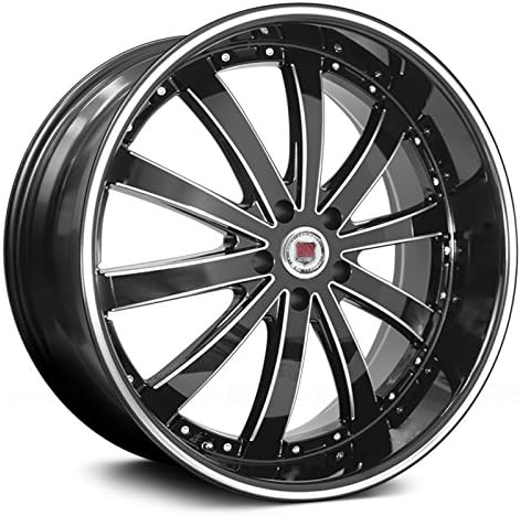 26" Inch Red Sport RSW77 Black Machine Wheels &amp; Tire Pakcage | ASANTI LEXANI FORGIATO DUB INIFINITY CHEVY REGAL BUICK DODGE