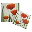 Three (3) Pack Floral Design Paper Cocktail Napkins