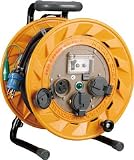 ハタヤ　単相１００Ｖ型ブレーカーリール　２０ｍ　アース付　とび出しプラグ付　1063201 BR201KX