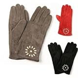Urban Boundaries - Urban Boundaries Women's Suede / Floral Design Glove