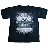 JACK DANIEL'S TIE DYE LOGO 2-Sided Licensed Black Tee