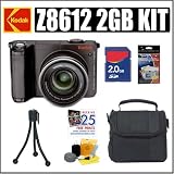 Kodak Easyshare Z8612IS 8.1MP Digital Camera Plus 2GB Accessory Outfit - Kodak AKODZ8612K1