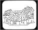 Mouse Pad with black and white, dwelling, Europe, United Kingdom, Scotland, house