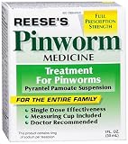 Reeses Pinworm Medicine, Pinworm Treatment, Pyrantel Pamoate Suspension - 1 oz (PACK OF 3)