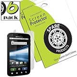 Spare Products (6 Pack) of Motorola Atrix Screen Protectors (DIAMOND)