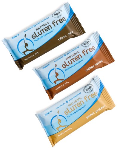 GO MACRO MACROBARS Gluten Free Variety Pack Of Peanut Protein, Cashew Butter, And Tahini Date, 2.4 Ounce Units (Pack of 15)