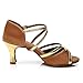 Roymall Women's Satin Latin Dance Shoes Model 225-7