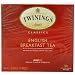 Twinings English Breakfast Tea, Tea Bags, 50-Count Boxes (Pack of 6)