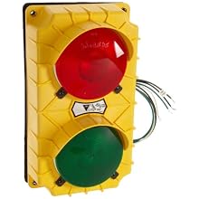 IWI SG10 Incandescent Stop and Go Light Signal System, 6-3/8" Width x 11-3/8" Height x 3-3/4" Depth