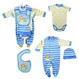 Hudson Baby Layette Set, 4 Piece, Little Lion by Hudson Baby
