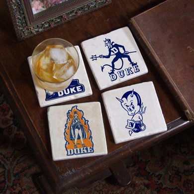 Duke University Vintage Logos Marble Coasters