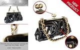Review YFL  / Diamante Diamante Fashionable Handbag with a Large Chain Handle Design - Black Colour Bag