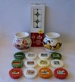 Gift Set 12 Assorted Yankee Candle Tarts Plus 2 Angel Design Mini Half Ceramic Burners/warmers 12 Tea Lights Lot - Sparkling Cinnamon, Ginger Bread, Christmas Cookie, North Pole, Christmas Rose, Winter Wonderland, Balsam & Cedar, Christmas At the Beach, Holiday Home Sweet Home, Cherries on Snow, Sparkling Snow, Sparkling Pine