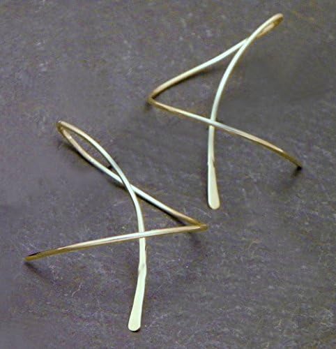 Soft Breeze 14K Gold-filled Handcrafted Fun Dangle Twirl-in Earrings