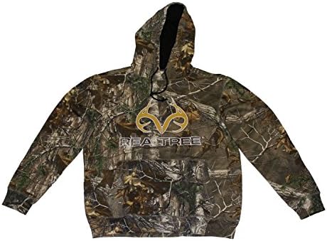 Realtree Men's Logo'd Antlers Hunting Hoodie Pullover XLarge Multicoloured