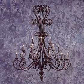 88603 - Elk Lighting - Classic wrought iron chandelier with curled leaf details. -... by ELK Lighting