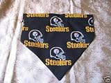 Dog Scarf/Bandana Size Large Made from Pittsburg Steelers Fabric