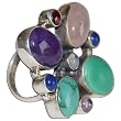 Sterling Silver Mens Ring Jewelry with Gemstone Handmade Christmas Present (rng259)